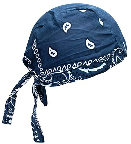 Zhiyao Bandana Cap Unterm Radhelm Sommer Kopftücher Fahrrad Mütze Kopftuch Piraten Tücher Luftiger Stoff Für Schwimmen Joggen Laufen Wandern Berggehen Radfahren Hip Hop Motorrad Outdoor Piratenhut