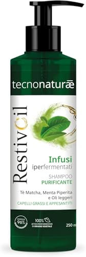 RestivOil Tecnonaturae Shampoo Purificante, Capelli da normali a grassi, 250 ml