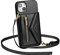 ZCDAYE Hülle für iPhone 14 mit Band, Leder iPhone 14 Handyhülle Handytasche Kleine Geldbörse Handykette Umhängetasche Case für iPhone 14 (6.1 inches), Schwarz