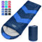 Tesmien Sleeping Bag for Adults & Kids 3-4 Season Warm Weather and Winter Lightweight, Waterproof for Teens, Men's Indoor & Outdoor Camping/Traveling/Hiking, Navy Blue