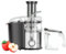 Geepas Juice Extractor, Centrifugal Juicer Machine - Whole Fruit & Vegetable Juicer - Stainless Steel Body & Extra Filter Basket - 75MM Wide Mouth with 2 Speed & Pulse Function - 2 Year Warranty, 800W