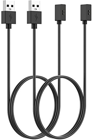 Simpeak Caricabatteria Compatibile con Xiaomi Smart Band 9/Xiaomi Smart Band 9 Activ/Redmi Watch5 Active/Lite (2 Pezzi, 100cm), Sostituzione USB Cavo di Ricarica Caricabatteria Dock Adattatore