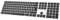 B.FRIENDIT Bluetooth Aluminium Wireless Keyboard for Mac, Low-profile and Quiet keys for Multi-Device Compatible with Apple iMac, Macbook, Mac and iPad, Rechargable Battery (silver)