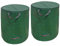 Gartenabfallsack - Gartensack mit Deckel - 272L Gartenabfallsack - Faltbar Gartensack Selbstaufstellend mit 4 Griffe, Reissverschluss Wasserdicht für Gartenabfälle Laub Rasen Pflanz (2 Stück)