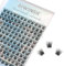 DIWINSH Faux Cils Extension Cils 144Pcs 12mm Longueur D Curl DIY Volume Cluster Cils Individuels Naturelles Cluster Faux Cils Bricolage à la Maison Extensions de Cils Cluster Lashes (DIY-12mm)