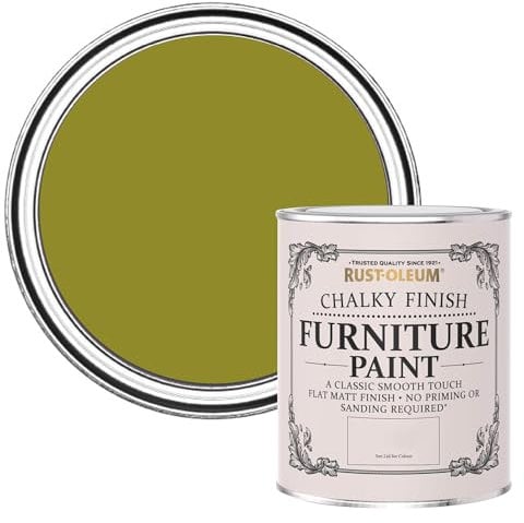Rust-Oleum Green Upcycled Furniture Paint in Chalky Finish - Pickled Olive 750ml