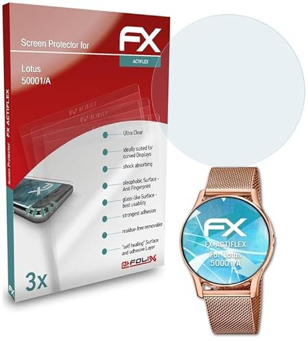 atFoliX Protecteur d'écran compatible avec Lotus 50001/A Film Protecteur, ultra clair et flexible FX Film Protection d'écran (3X)