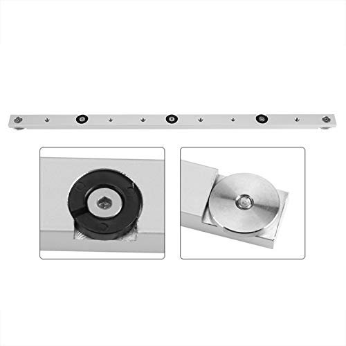 T-Track Barra Mitra, Guida per Mitra Scanalatura in Lega di Alluminio per la Sega a Nastro della Tavola Lavorazione del Legno Router Accessori Lavorazione del Legno(450mm)
