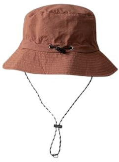 BUDUBIBI Verstellbarer Regenhut Damen Wasserdicht, Fischerhut Damen Anglerhut Herren Bucket Hat, Sommerhut Sonnenhut Faltbar Tragbar Outdoor Wanderhut (DE/NL/SE/PL, Numerisch, 55, 58, Karamell)
