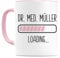 Tasse Medizinstudent personalisiert mit Namen Medizinstudium Geschenk Medizin Student Studentin Mediziner Kaffeetasse aus Keramik 330 ml (Rosa)