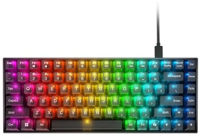 Lenovo Legion K510 Mini Pro Mechanical Gaming Keyboard, 75% Keyless Design, Translucent Keys, RGB Keys, Hot Swappable Mechanical Switches, MS Co-Pilot Key, USB-C Cable