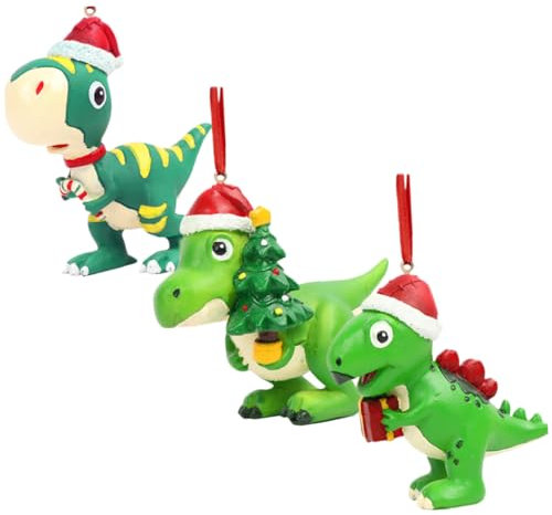 Cabilock Festival-schmuck 3 Stück Dinosaurier-baumschmuck Weihnachtsdekoration Für Partys