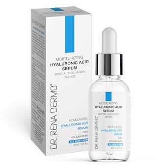 Dr. Rena Dermo Hyaluron Serum Kollagen (Collagen) Anti Aging und Feuchtigkeitsspendend Hochdosiert 30 ml