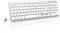LeadsaiL KF12 Wireless Keyboard, Ultra-Thin 2.4GHz USB Computer Keyboards, Compact Size UK QWERTY Layout with Number Pad, 12 Multimedia Shortcuts for HP/Lenovo/Dell PC Laptop and Mac-Silver/White
