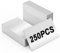 250 Stück Visitenkarten Blanko, Metall Aluminium Visitenkarten Rohlinge, Visitenkarte Leere Alu Legierung Karte Laser Gravierte Visitenkarte Dicke Blanko Karte - Silber, 8.6x5.4cm