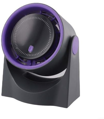 MeevrgR Ventilateur sans pales à 100 vitesses avec chargement USB, ventilateur de refroidissement portable de bureau – Ultra silencieux, affichage numérique, 16 x 13 cm (gris)