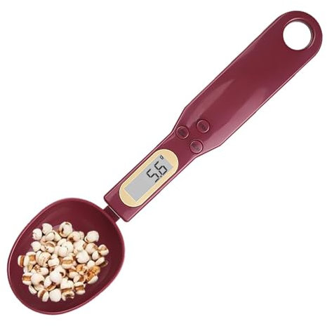 XUQEAYWD Digitale Küchenlöffelwaage, Elektronische Löffelwaage Mit 0,1-g-genauer Teilung Und 500 G Tragkraft, Kleine Messlöffelwaage Zum Kochen, Für Backen Und Anpassen Von Speisen, Tee, Kaffee