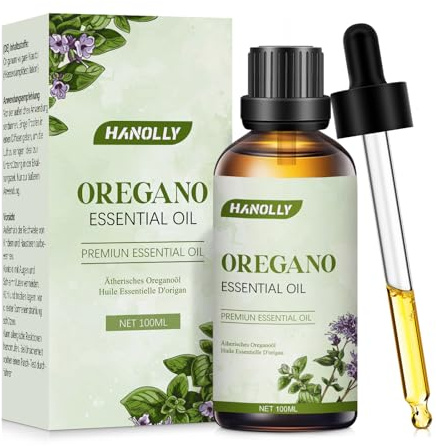 Hanolly Ätherisches Oreganoöl 100ml, Natürliche Aromatherapieöl Duftöle für Diffuser, Luftbefeuchter