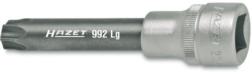 Hazet 992LG-T55 Douille mâle carré creux 12,5 mm torx intérieur Taille T 55