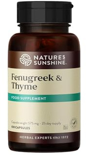 Fenugreek & Thyme - 100 Capsules - 25 Day Supply