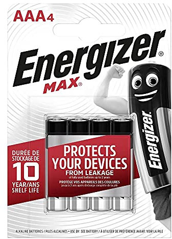 energizer pile max AAA ministilo alkaline 4 pezzi