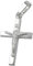Unixex Kettenanhänger Für Halskette Religiöses Kreuz Mit Jesus 925 Silber 17 x 11 mm Inkl. Schmuckbox