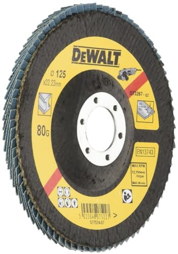 DeWalt, DT3267, QZ, Disco de láminas Ø125mm, grano 80, Cóncavo
