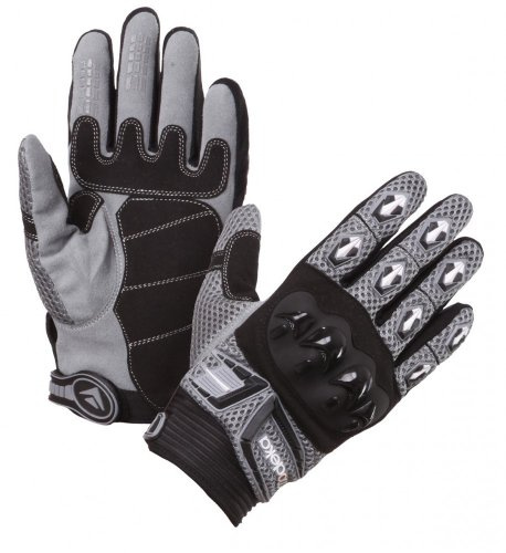 Modeka MX Top Handschuhe, schwarz/grau, 9