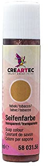 CREARTEC Natürliche Seifenfarbe Transparent - Seifenherstellung/Seifenkreationen - Farbe: Tabak - Inhalt: 10ml - Made in Germany