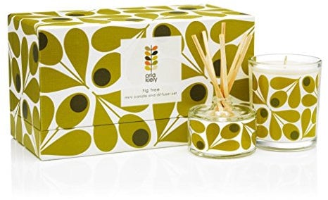Orla Kiely Fig Tree Mini Candle & Diffuser Gift Set