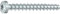 Heco MMS Plus Halbrundkopf 6.0 x 40 mm verzinkt Multi-Monti Schraubanker mit Zulassung, 100 Stück, 48483