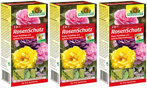 3 x Neudorff 2 in1 RosenSchutz Kombipack, Spruzit Schädlingsfrei und Fungisan Rosen-Pilzfrei