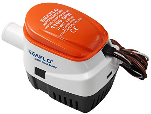 Bomba de Achique Automática B Blesiya 1100 GPH, Sumergible, Plástico, para Yates y Barcos de Pesca, 12V