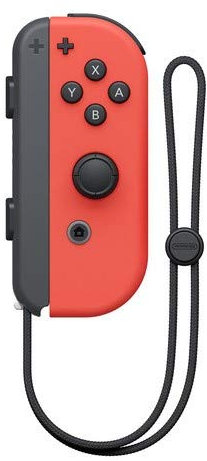 Mando inalámbrico Nintendo Switch, color rojo neón (derecha)