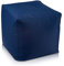 Ecopuf Cube - Sitzhocker Hocker Polyestergewebe Outdoor 100% Wasserdicht für außen und innen Sitzbox Würfel Pouf Ottomane Fußbank Zwei Größen erhältlich 50x50 cm - Faber Blau M8