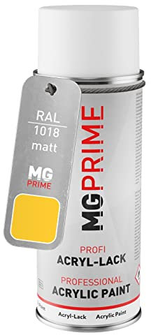 MG PRIME RAL 1018 Jaune zinc/Zinc yellow Bombe aérosol 400 ml mat séchage rapide