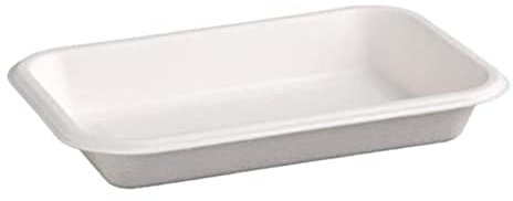 Fiesta Green Compostable Bagasse Food Trays 12oz (Pack of 50), FC528