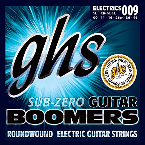 Corde per chitarra elettrica GHS Sub Zero Boomers Custom Light 09-46