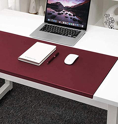 Ergonomisch Schreibtischunterlage mit Kantenschutz,Kunstleder,erweiterte rutschfeste Büro Schreibunterlage-Schreibtischauflage-Schreibmatte,Laptop-Tastatur Mauspad,Tischunterlage