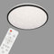 BRILONER Leuchten - LED Deckenleuchte, Deckenlampe dimmbar, Sternendekor, Farbtemperatursteuerung, Fernbedienung, Memory-Funktion, Nachtlichtfunktion, 48 Watt, Weiß-Schwarz, Ø 49,2cm, 3447-215