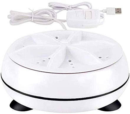 Surakey Mini Waschmaschine, Tragbare Turbo Waschmaschine mit Turbine, Reisewaschmaschine | Kompakte Ultraschall Waschmaschine mit USB-Kabel für Reise, Camping, Schlafsäle, Apartments,Geschäftsreisen