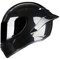 Woljay Casco Moto Integrale Fibra Carbonio Caschi Moto On Road Scooter Street Touring Casco da Motociclista Unisex Adulto DOT/ECE 22-05 Nero Lucido (L, Fumo)