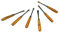 Kit scalpelli sgorbie 6 pz legno tornio lama set incisione - UM 60 SS06