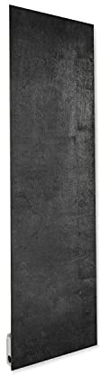 ILO/Radiateur Électrique Rayonnant Mural / 750W / +28 Motifs, Design Unique/Extra Plat Verre Trempé / IP44 / Orientations Verticale&Horizontale/WI-FI Connecté, Éco/Made In France/Béton Glacé