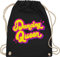 Turnbeutel Rucksack - Vintage Retro - Dancing Queen - Tänzerin Geschenk Tanzliebhaber - Unisize - Schwarz - beutel stofftasche stoffbeutel beuteltasche sporttasche bag tasche bags stoffsackerl