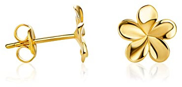 Ohrstecker 14 Karat Kleine Blumen Ohrringe Aus 585 Gelbgold