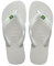 Havaianas - Top Brasil, Infradito Comode, Resistenti e Leggere con Suola Antiscivolo, Bandiera del Brasile sulle Strisce, Unisex Adulto, Bianco, 37/38 EU