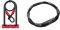 ABUS Bügelschloss Ultimate 420 + USH-Halter + Sicherungskabel Cobra 10/120 - Schwarz/Rot - 230 mm & Kettenschloss 8808C - stabiles Zahlenschloss aus speziell gehärtetem Stahl - 9-110 cm - Schwarz