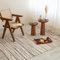 HOMEMONDE Chindi-Teppich, recycelte, weiche Baumwolle, handgefertigt, wendbar, Boho-Dekor für Schlafzimmer, Wohnzimmer, Küche, Eingangsbereich, Beige, 90 x 150 cm