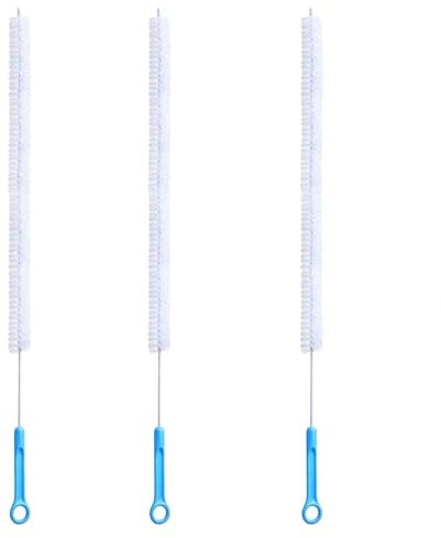Lot de 3 brosses de débouchage - 71 cm - Brosse de nettoyage pour tuyau d'évacuation - Brosse longue et flexible - Pour cuisine, évier, salle de bain